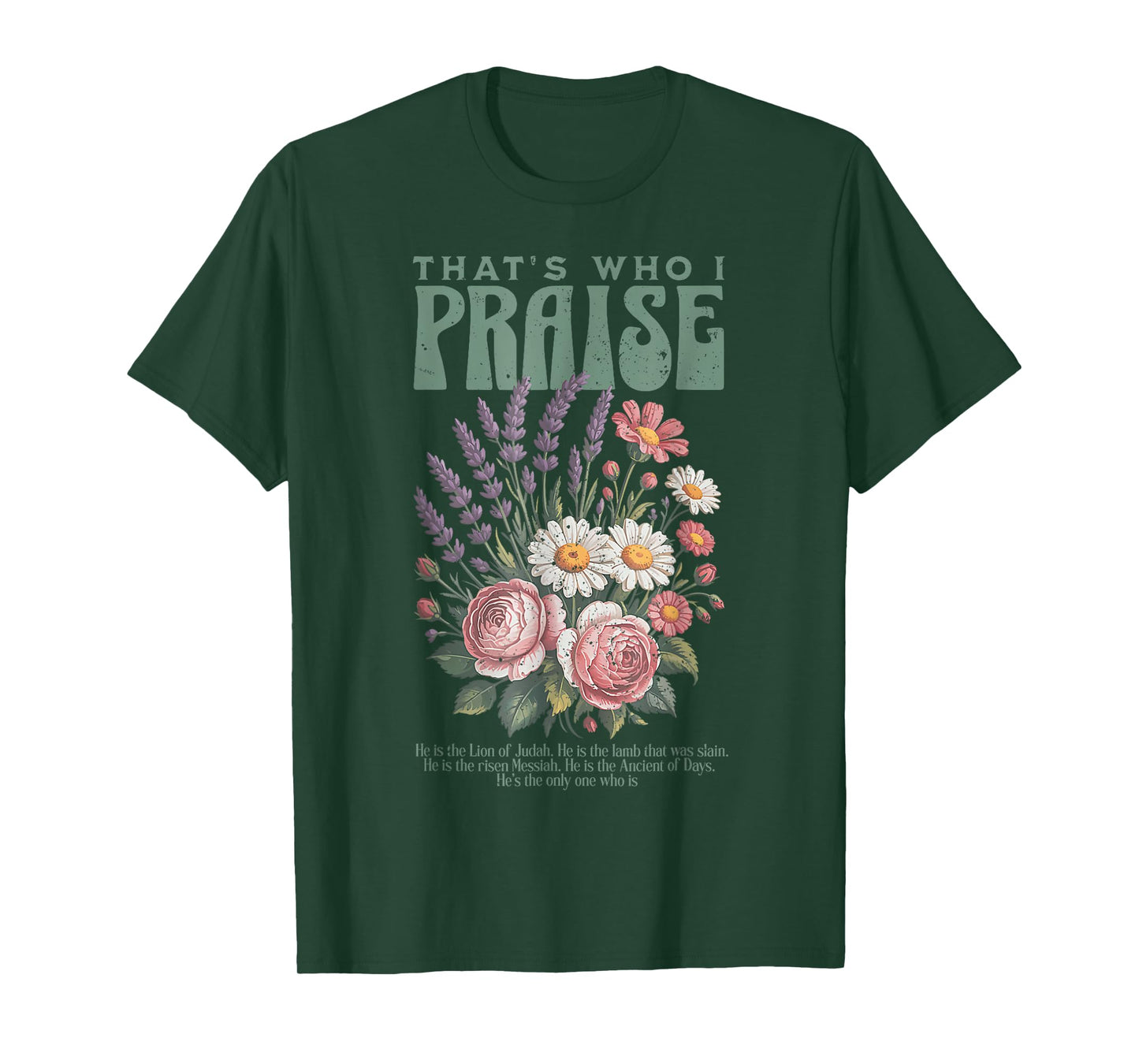 Brandon That's Who I Praise Jesus Christian Lake Merch T-Shirt