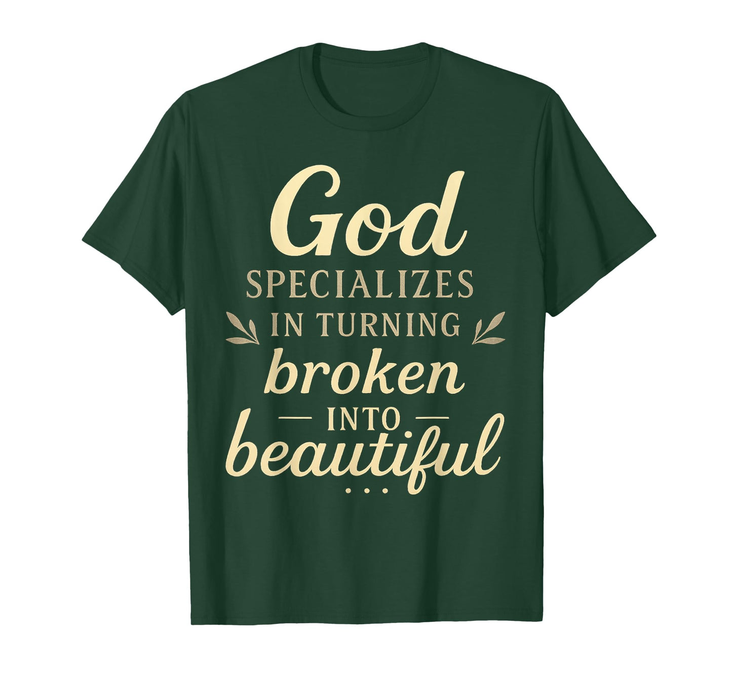 Inspirational Christian Religious Faith Based God Themed T-Shirt
