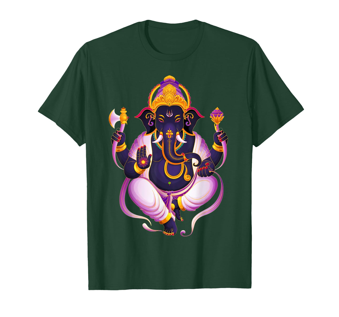 Hindu Ganesha Puja Elephant God India Meditation Yoga Murti T-Shirt