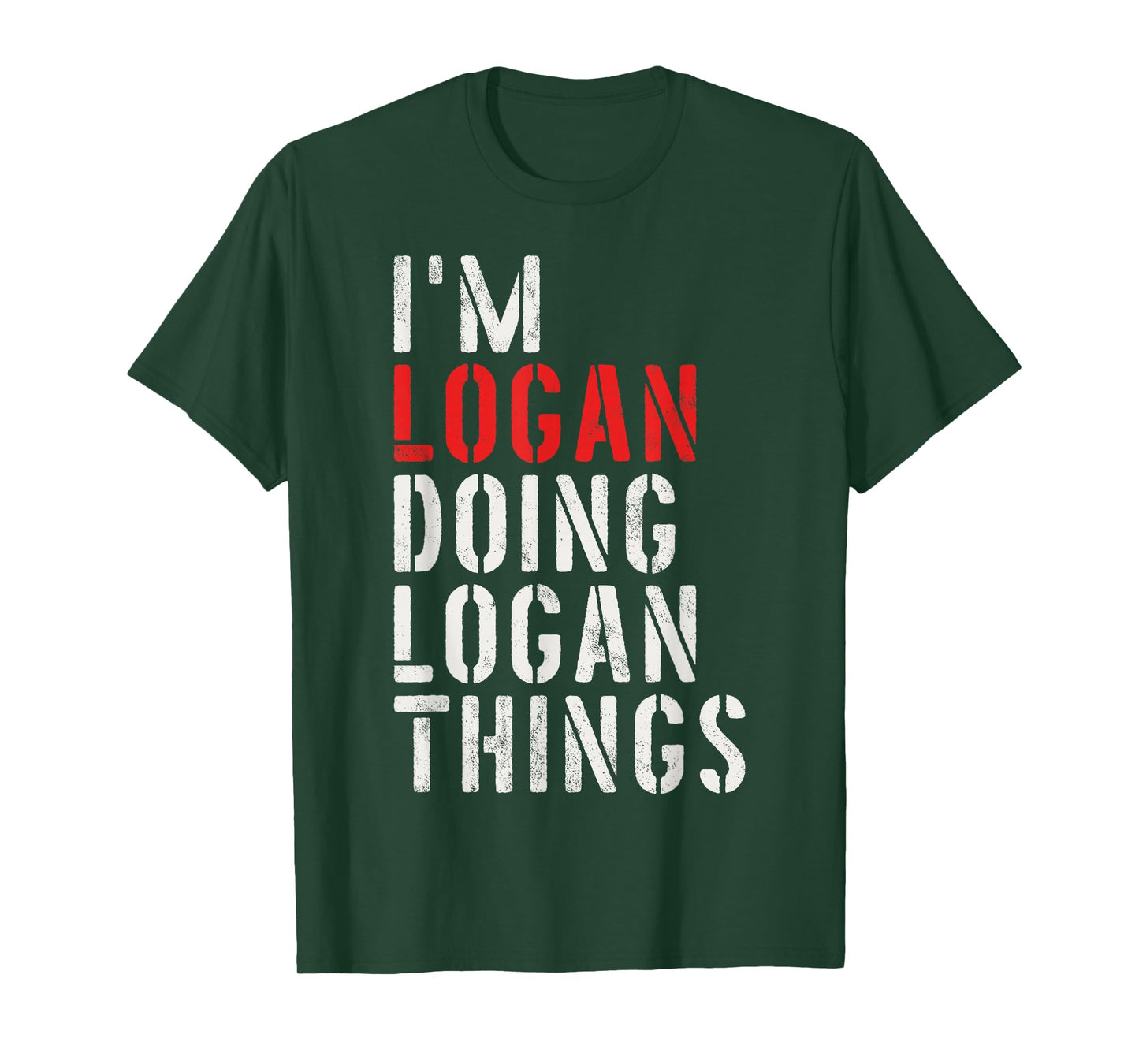 I'm Logan Doing Logan Things First Name Logan T-Shirt
