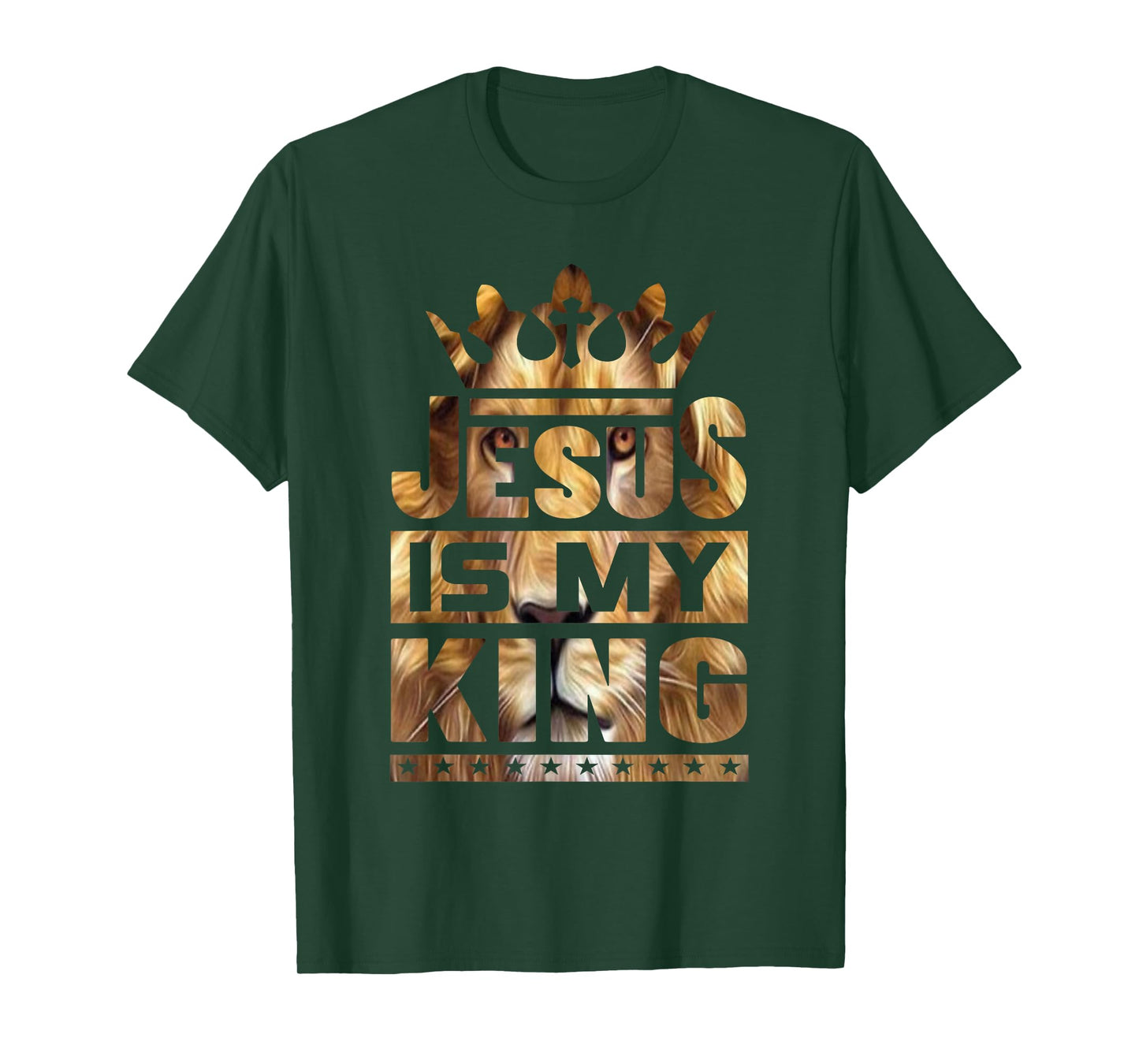 Jesus is My King – Bold Faith and Strength Design T-Shirt