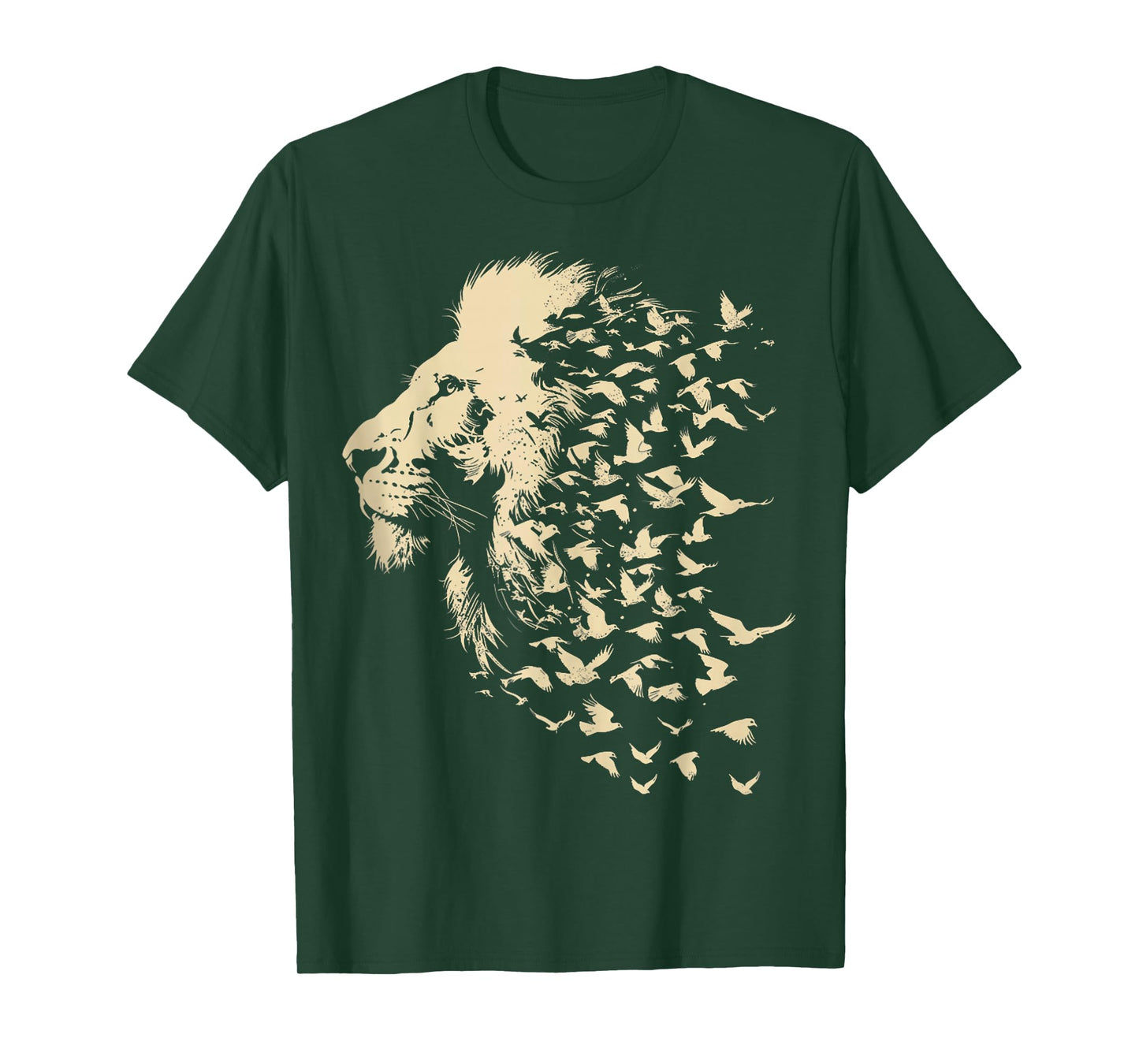 Flying Jesus Lion of Judah Christian Cross T-Shirt