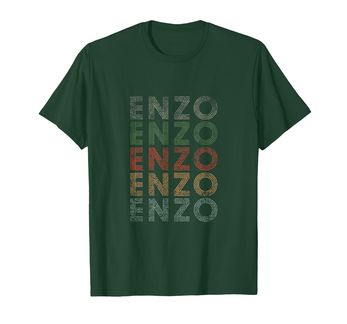 Enzo First Name Grunge Style Vintage Retro T-Shirt