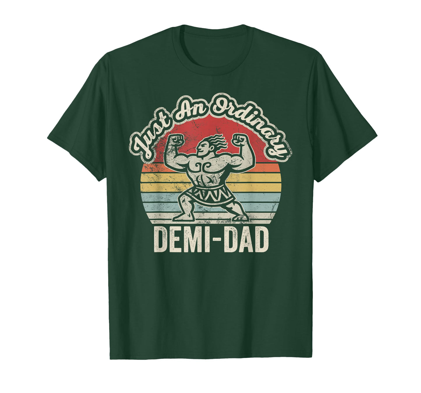 Just an Ordinary Demi-Dad Retro Humor T-Shirt