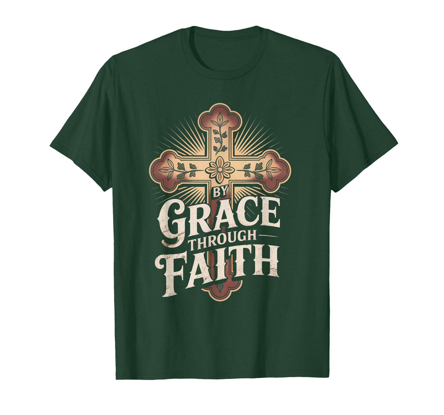 Saved by Grace Ephesians 2:8-9 Faithful Tee T-Shirt