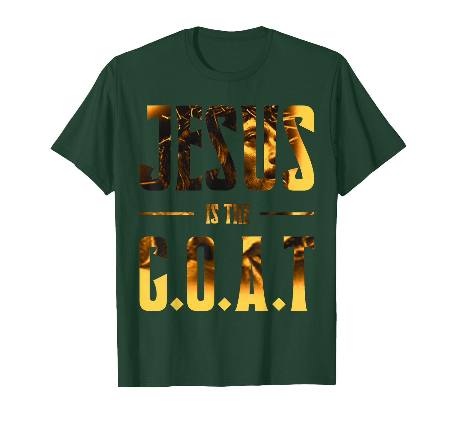 Jesus Is The G.O.A.T Inspirational Christian Graphic T-Shirt