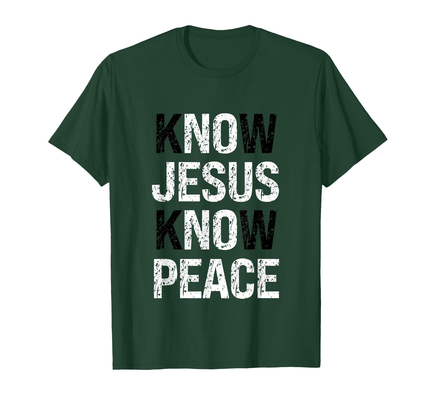 Know Jesus Know Peace Faith Christian T-Shirt