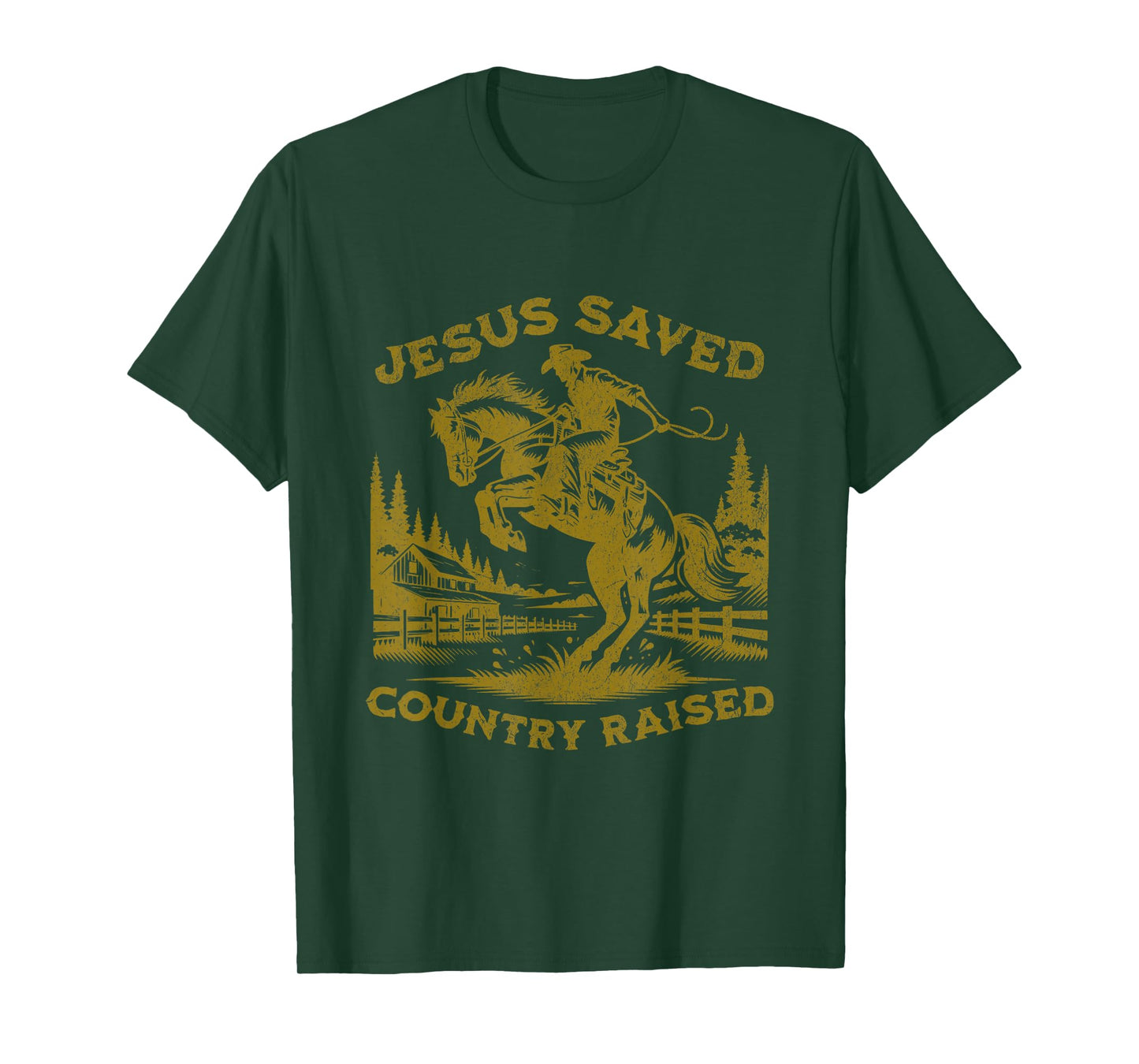 Cowboy Bible Scripture Verse Western Jesus For Mens Faith T-Shirt