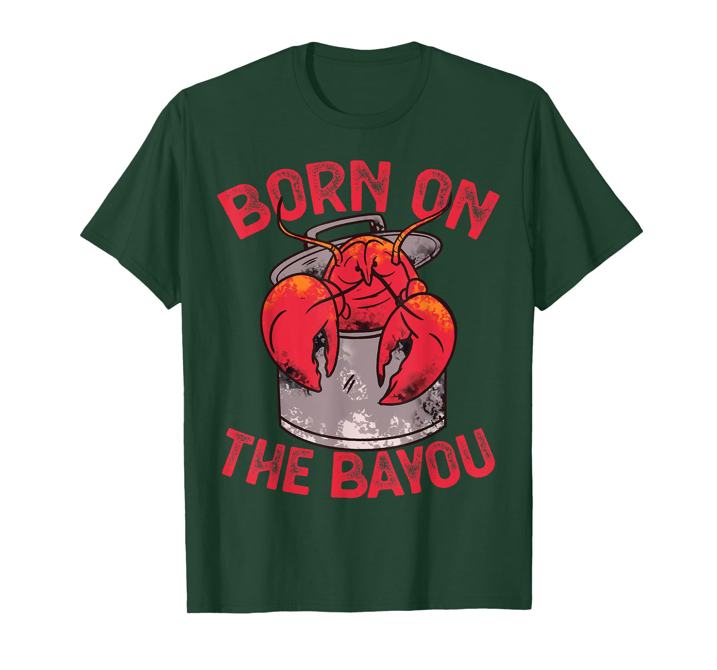 Born On The Bayou Cajun Louisiana Usa Patriotic Women Kids Men T-Shirt