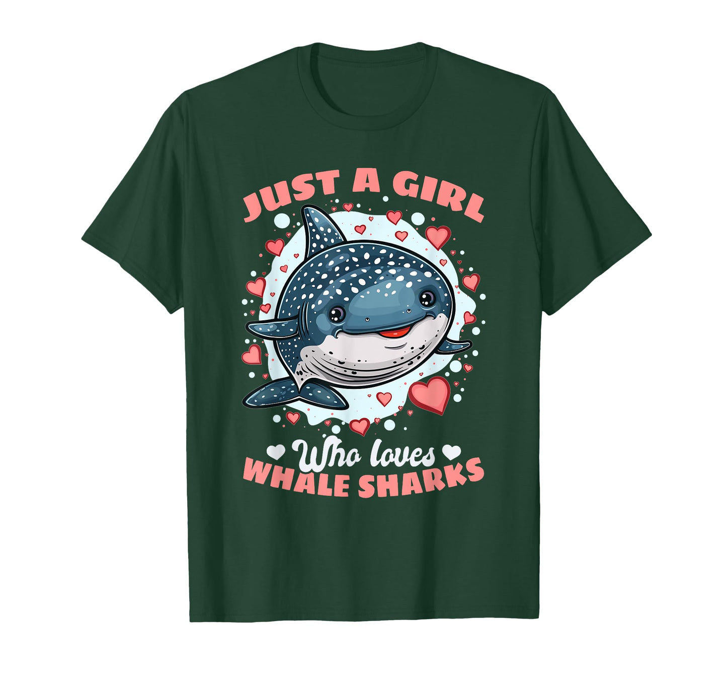 Funny Whale Shark Animal Just A Girl Who Loves Whale Sharks T-Shirt