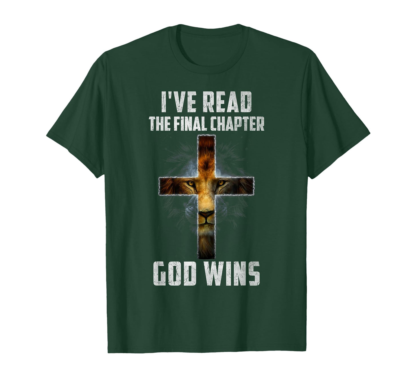 I've Read the Final Chapter God Wins Christian Faith Cross T-Shirt