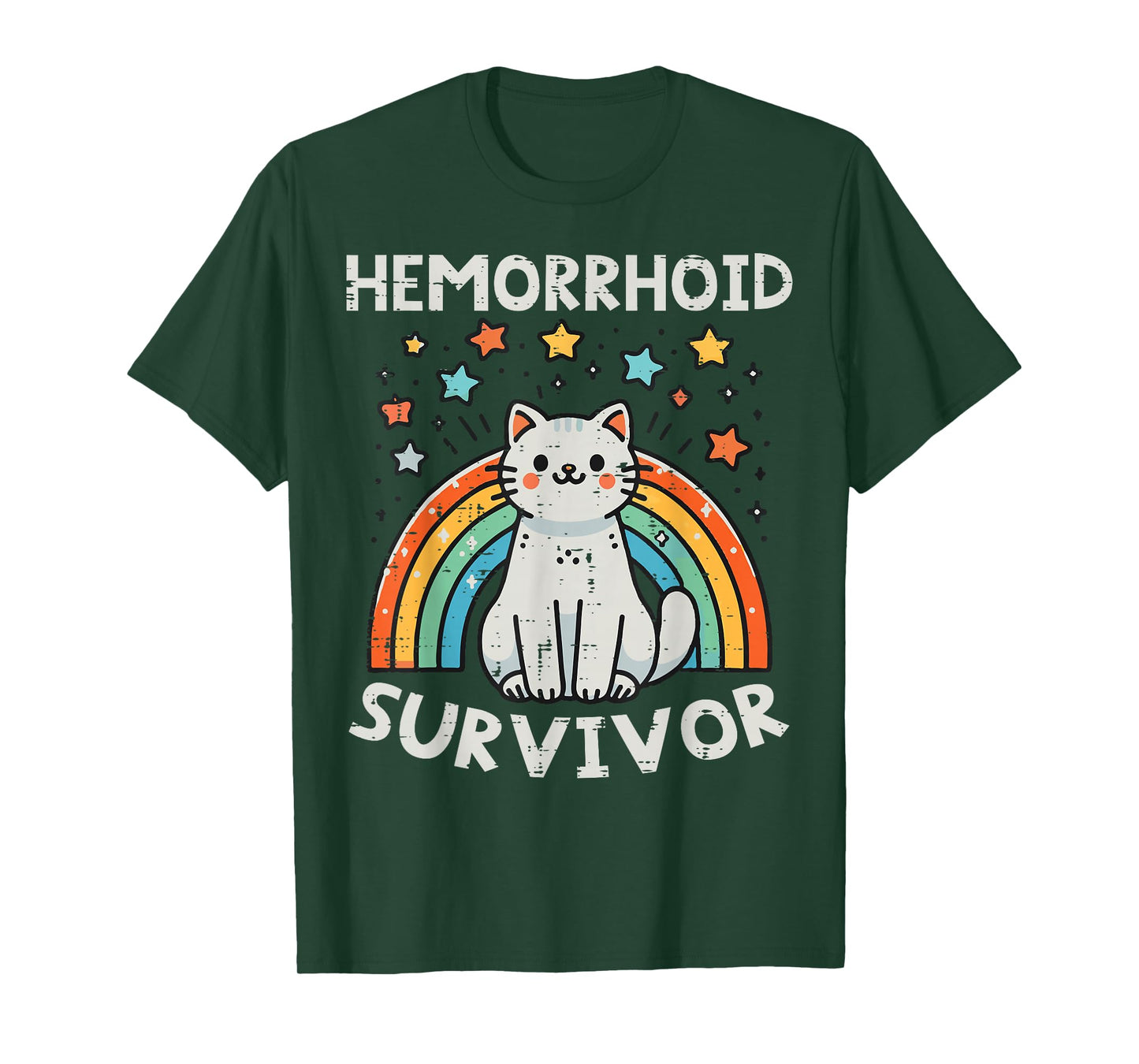 Survivor Cat Funny Cringe Weird Adult Humor Inappropriate T-Shirt