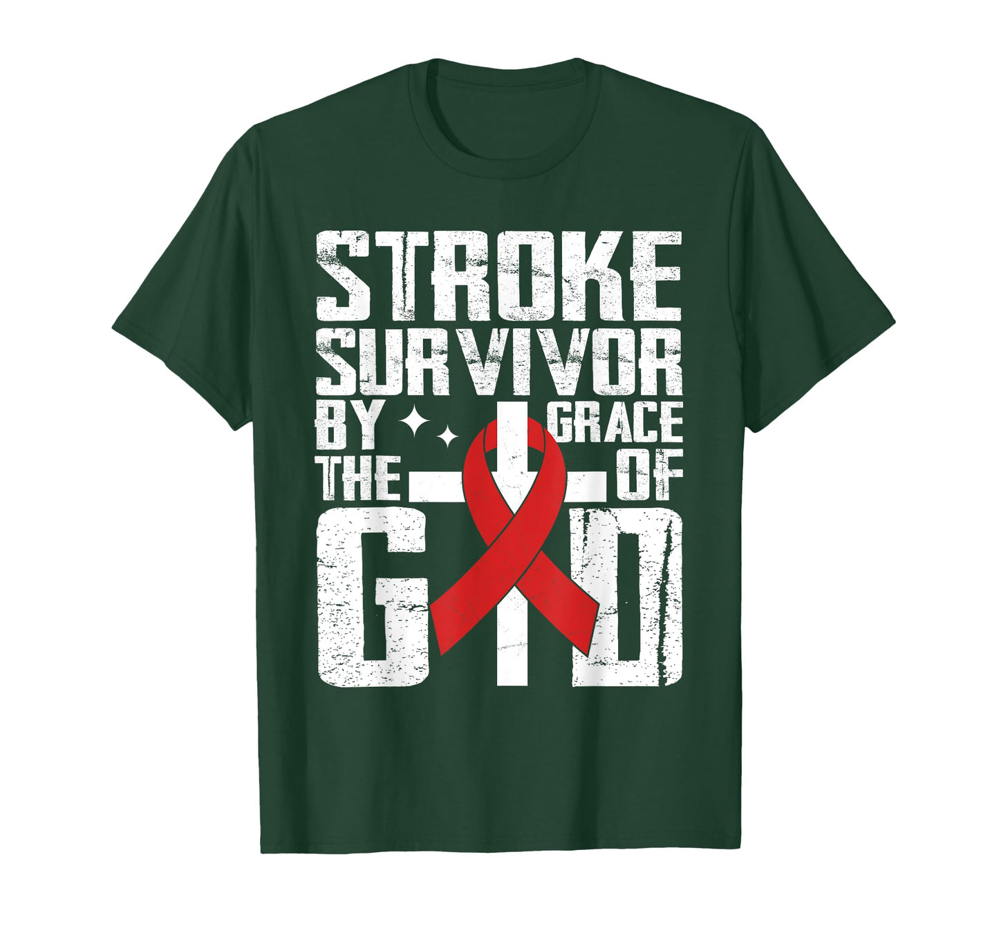 Stroke Survivor The Grace Of God Christian Stroke Awareness T-Shirt