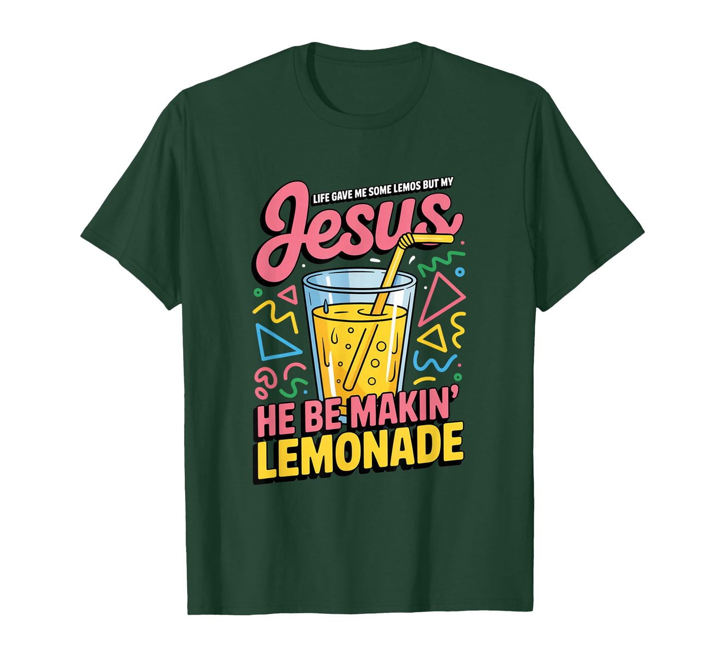 Jesus Lemonade Life Gave Me Lemons Funny Retro 90s Faith T-Shirt