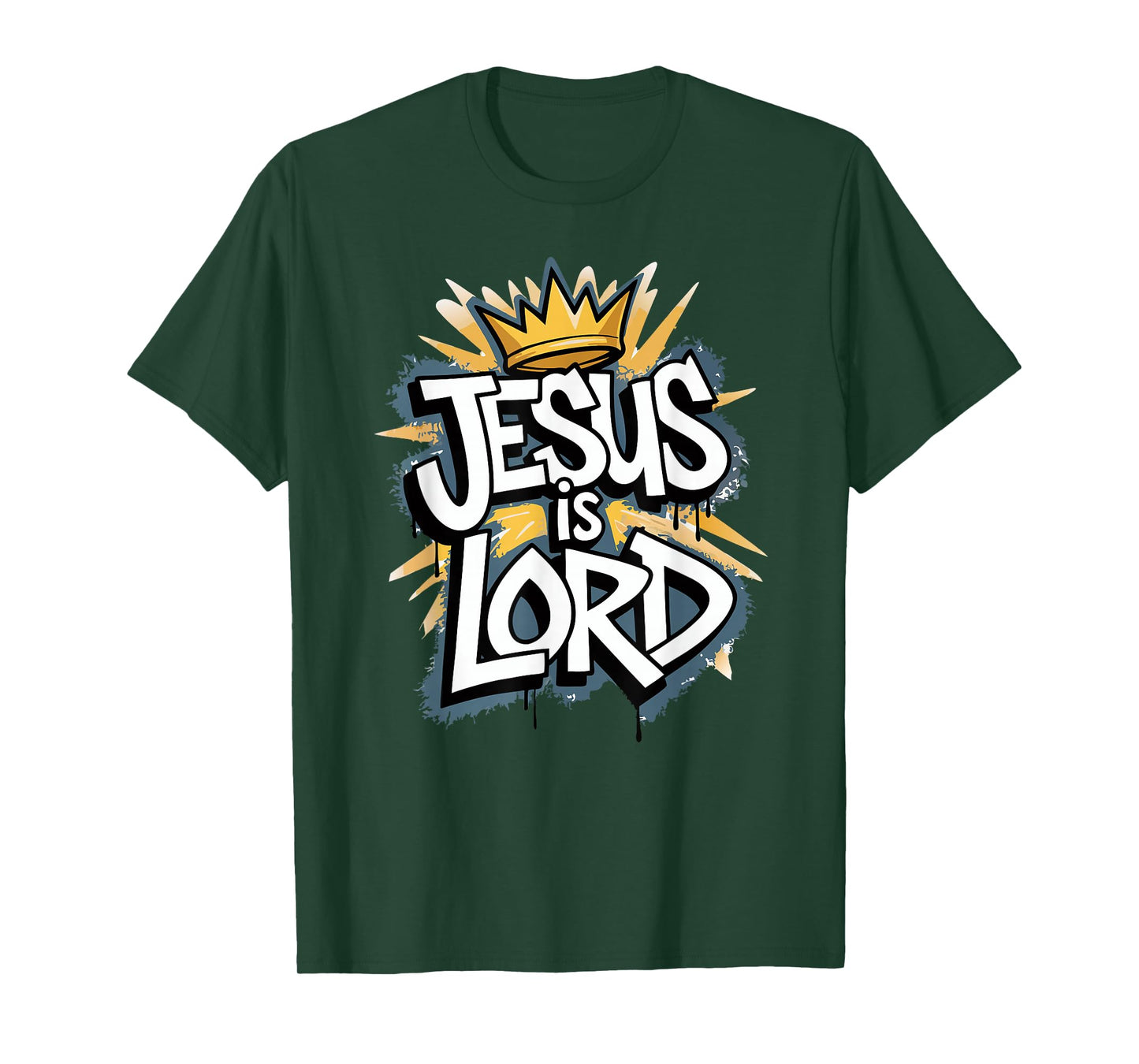 'Jesus Is Lord' Graffiti Graphic T-Shirt