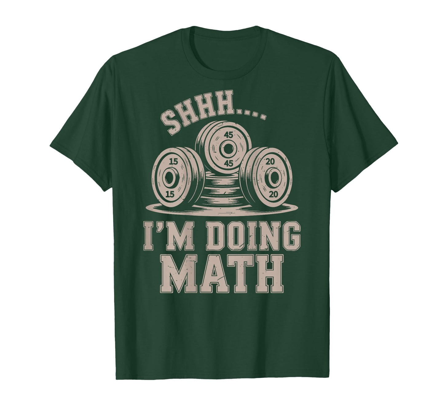 Shhh I'm Doing Math Funny Christian Gym Workout Jesus Women T-Shirt
