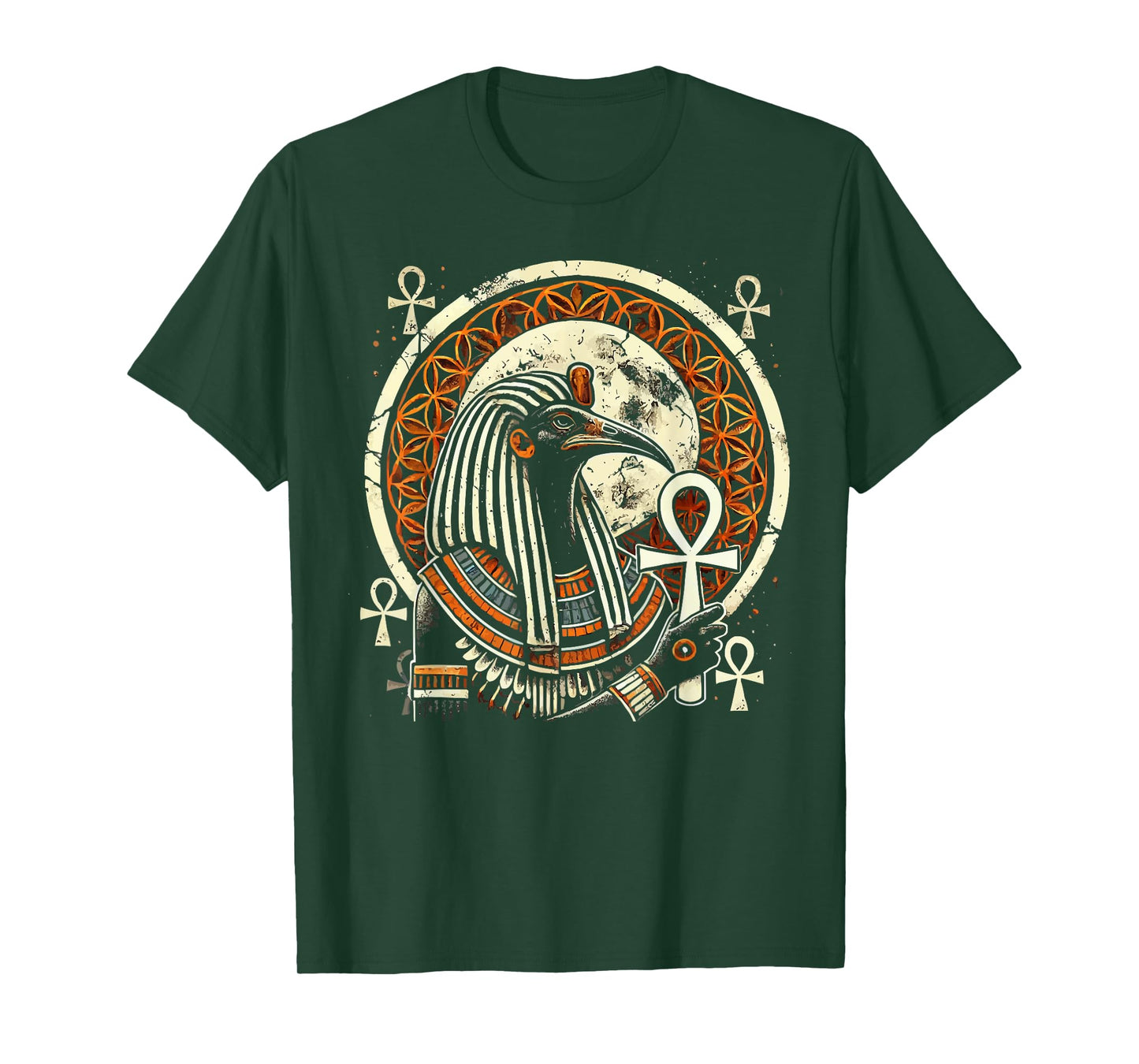 Thoth Egyptian God Egyptian Mythology Pyramid Ancient Egypt T-Shirt