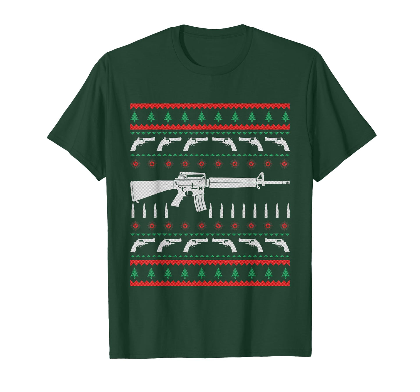 I Want Guns For Christmas Ugly Christmas Sweater T-Shirt T-Shirt