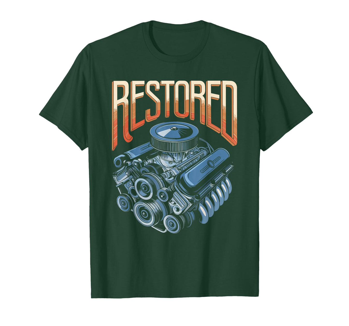 Restored Psalms 23:3 Faith Engine Art T-Shirt
