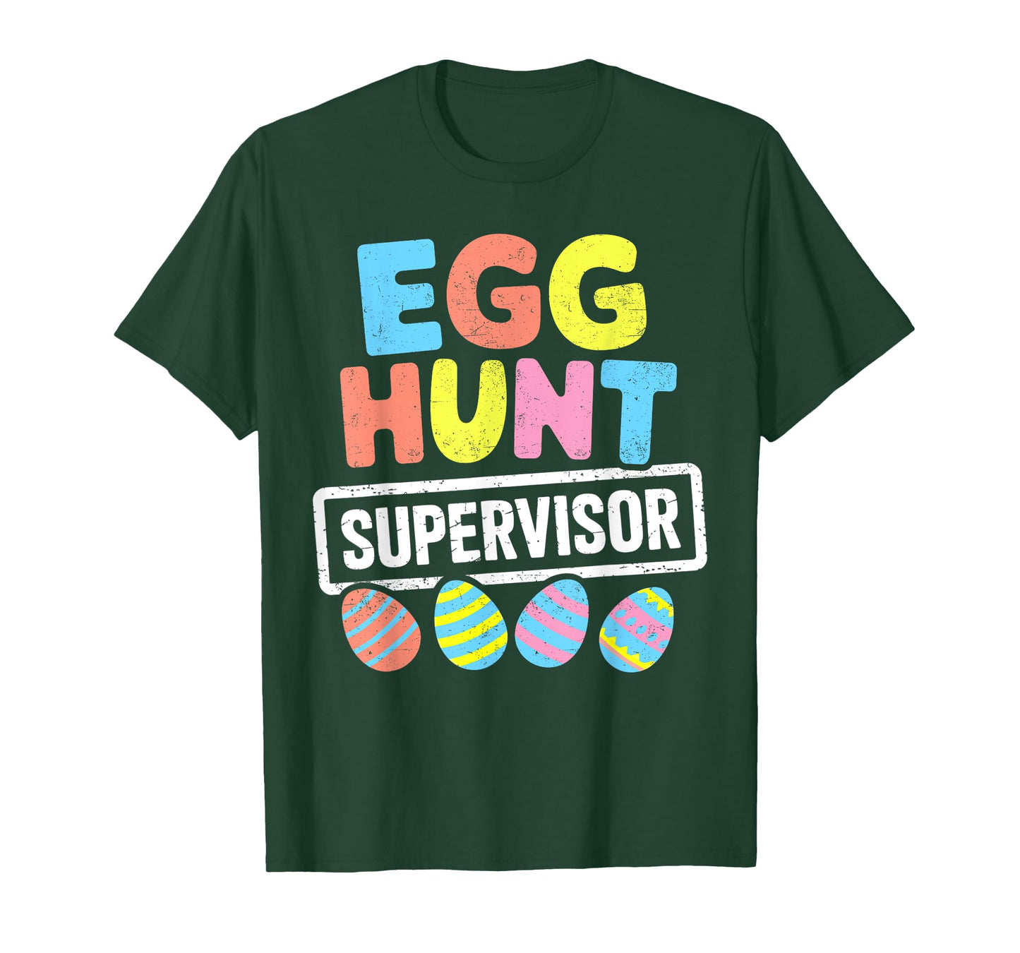 Easter Egg Hunt Supervisor Rabbit Bunny Easter Day Men Women T-Shirt