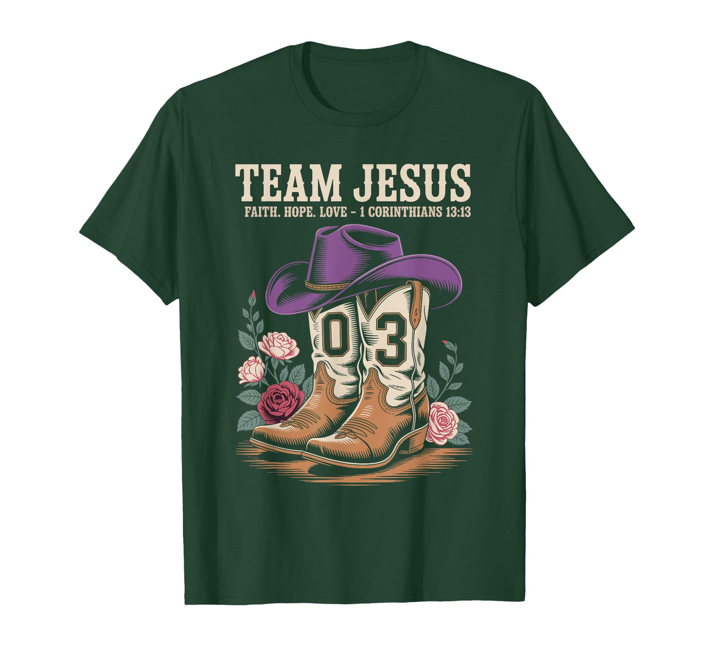 Christian - Team Jesus 03 Faith Hope Love T-Shirt