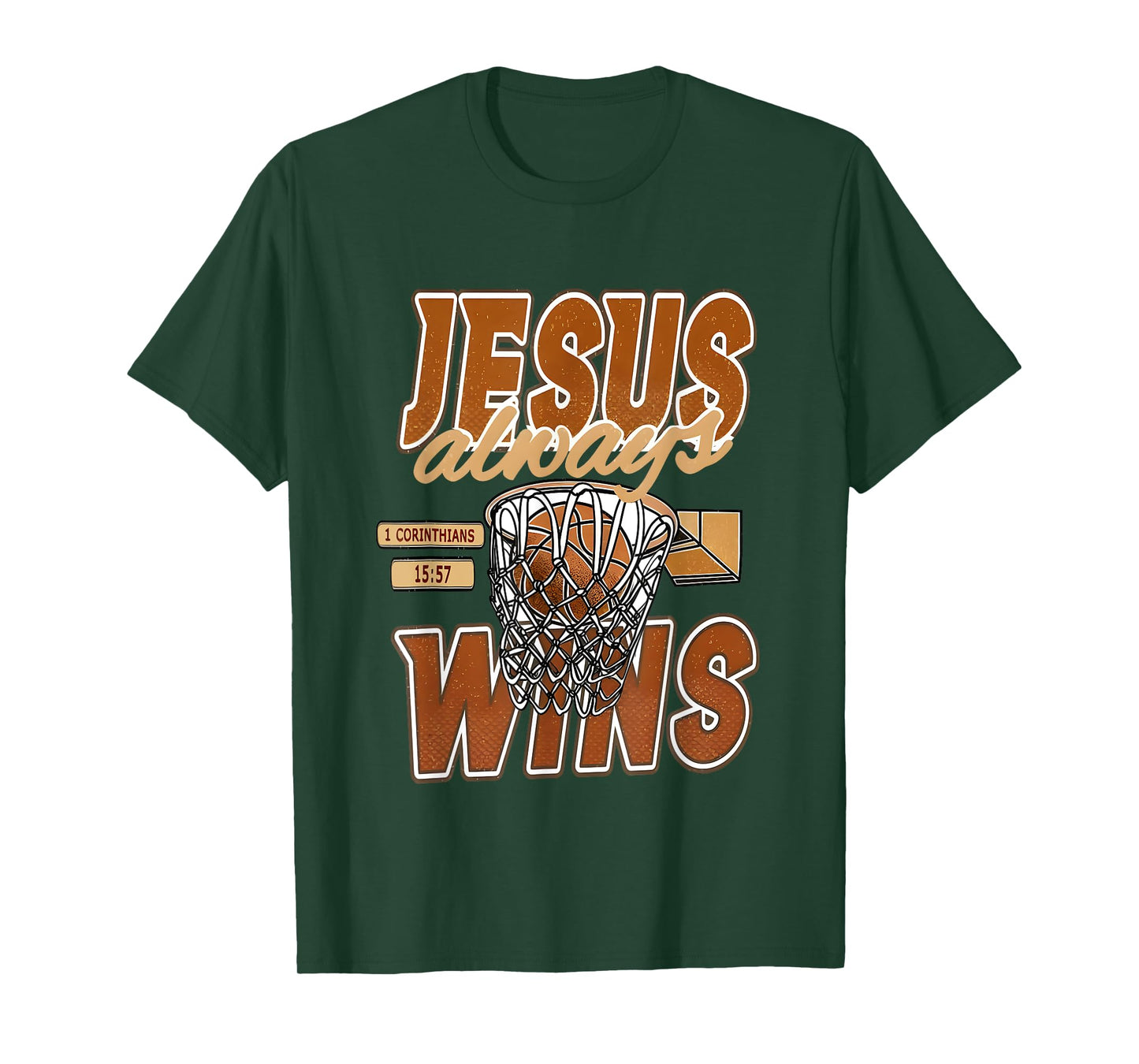 Vintage Jesus Christian Playing Basketball Gift For Men Boys T-Shirt