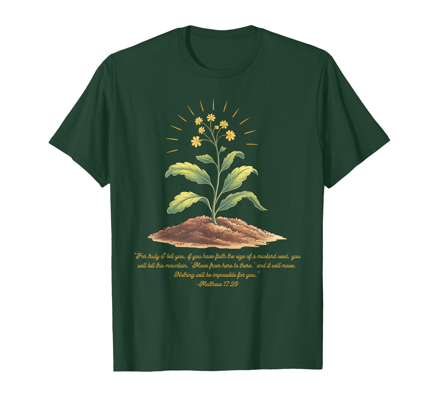 Mustard Seed Faith Christian Mom Bible Verse Scripture Mama T-Shirt
