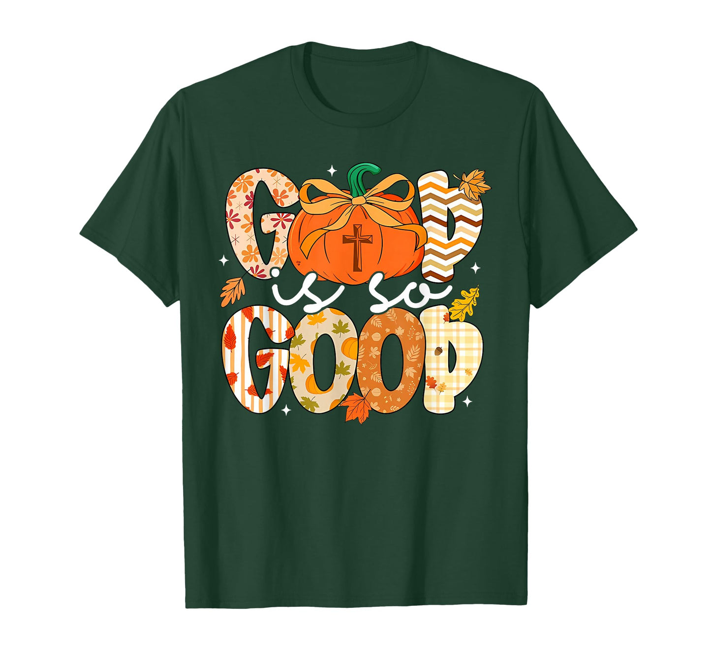 Autumn Pumpkin Christian Thanksgiving Faith God is So Good T-Shirt