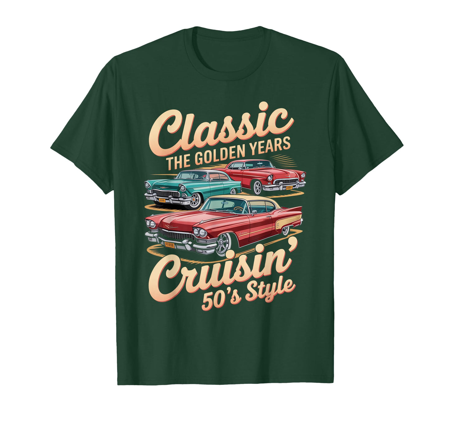 Vintage 50s Car Tee Classic Muscle Car Gifts for Men & Women T-Shirt