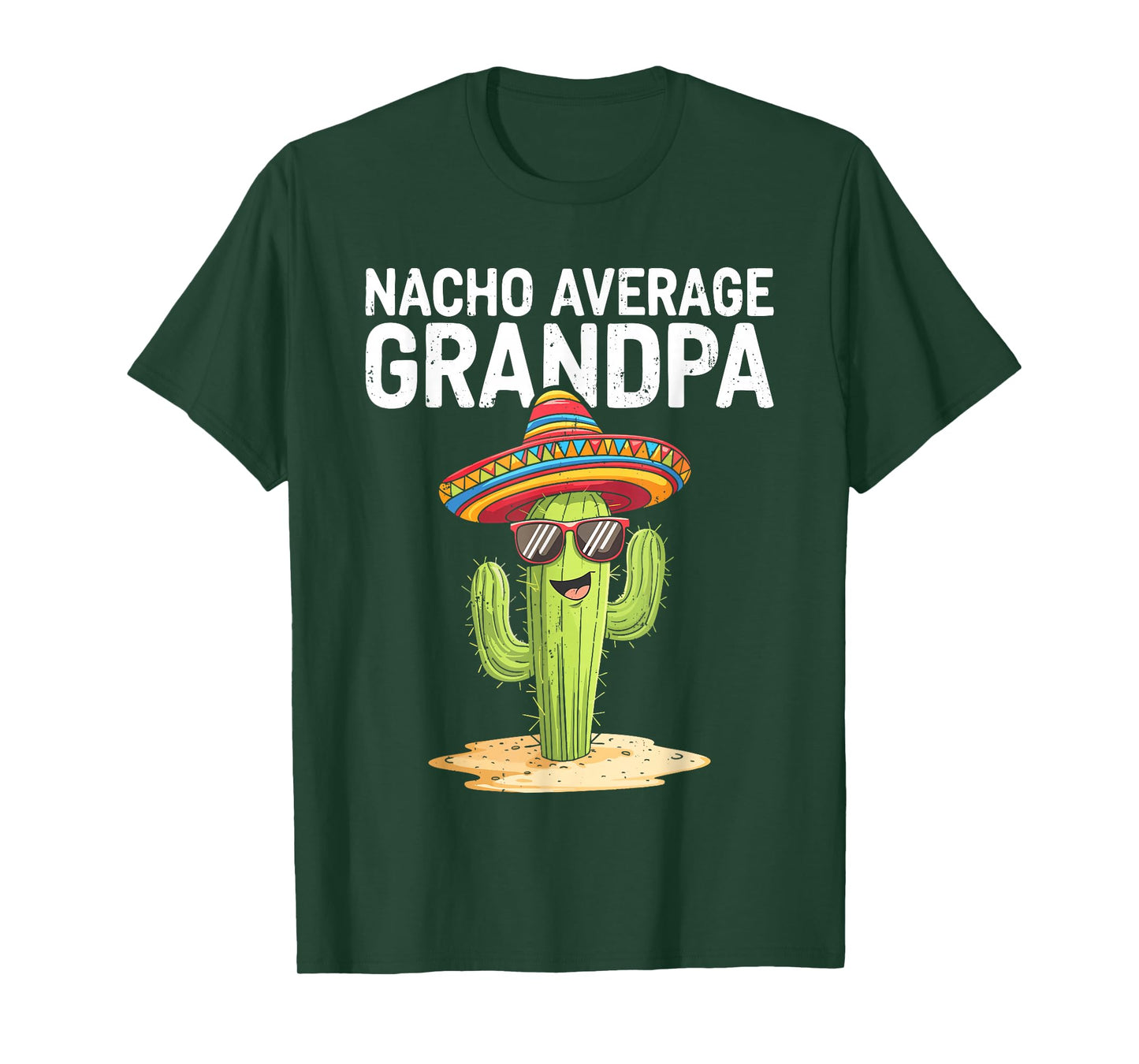 Nacho Average Grandpa Shirt Funny Grandpa Men Cinco De Mayo T-Shirt
