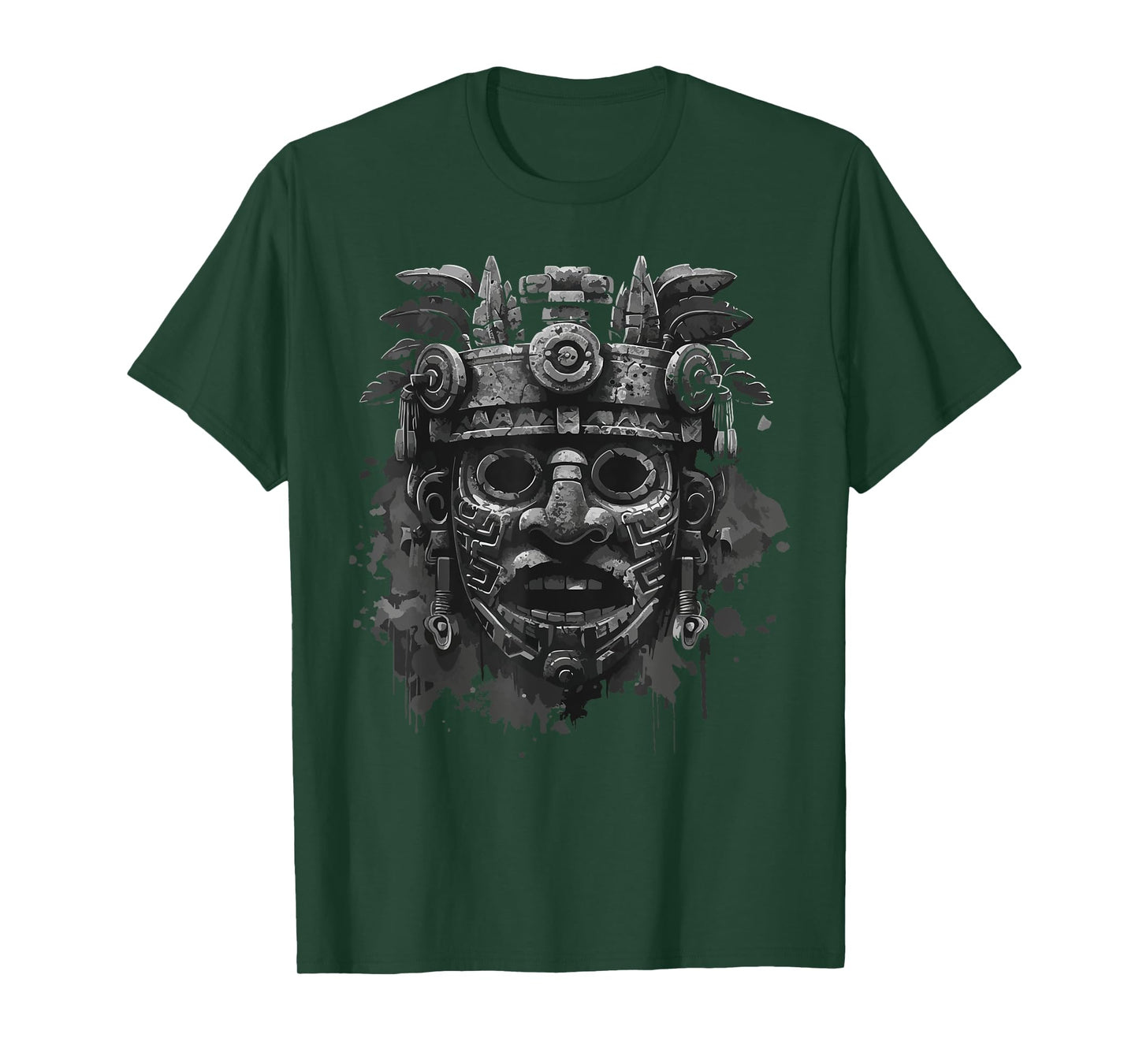 Aztec God Aztec Culture Mayan Indigenous Tlaloc Statue T-Shirt