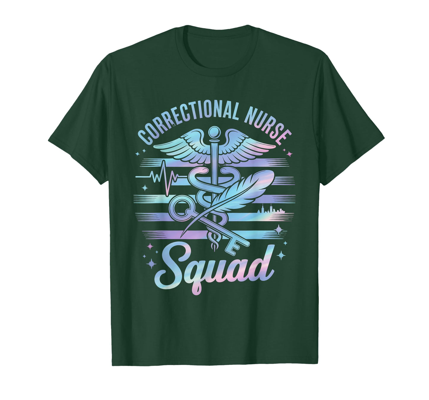 Correctional Nurse American Flag Corrections Nursing Squad T-Shirt