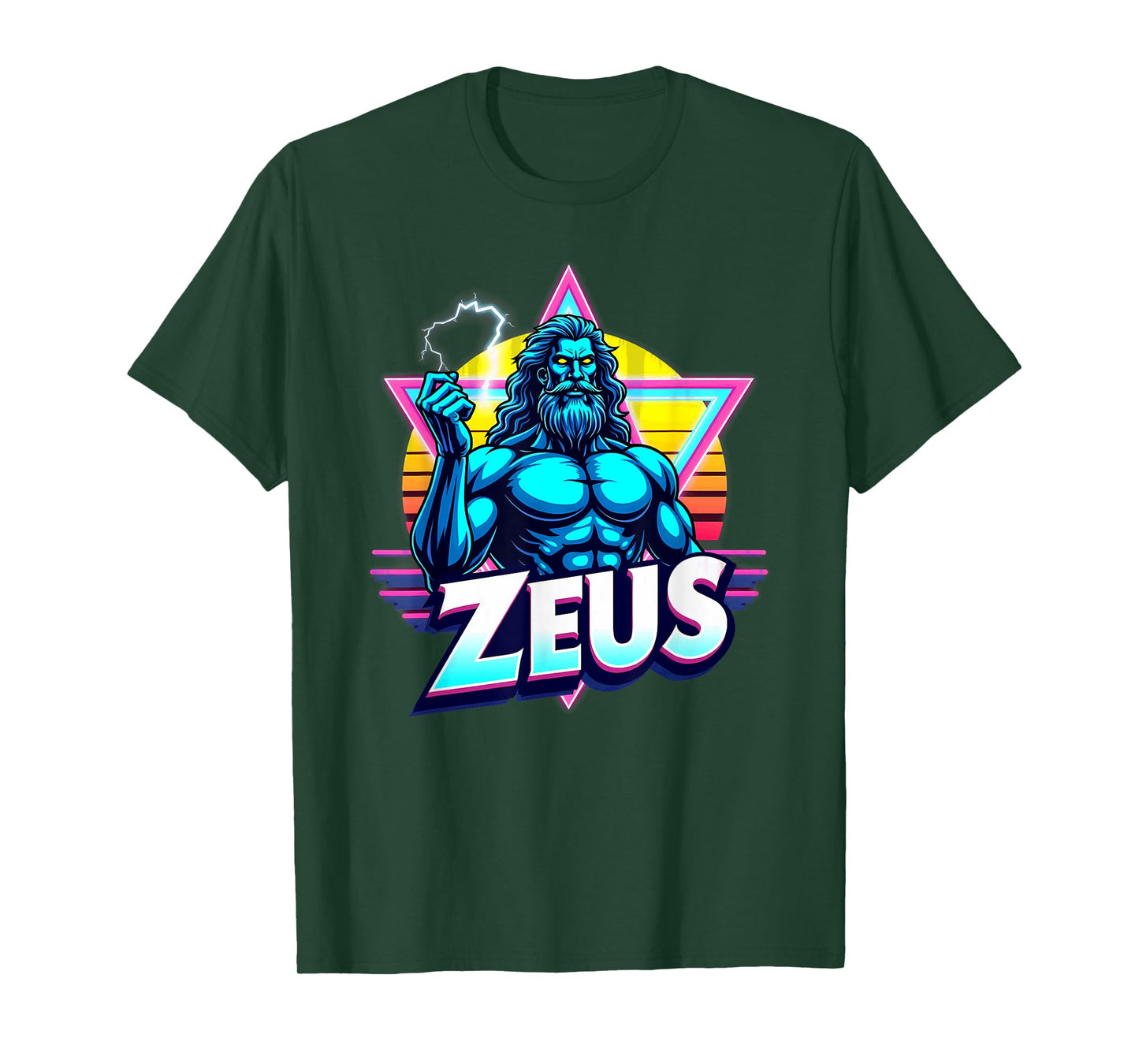 Retro Greek Mythology God Zeus T-Shirt