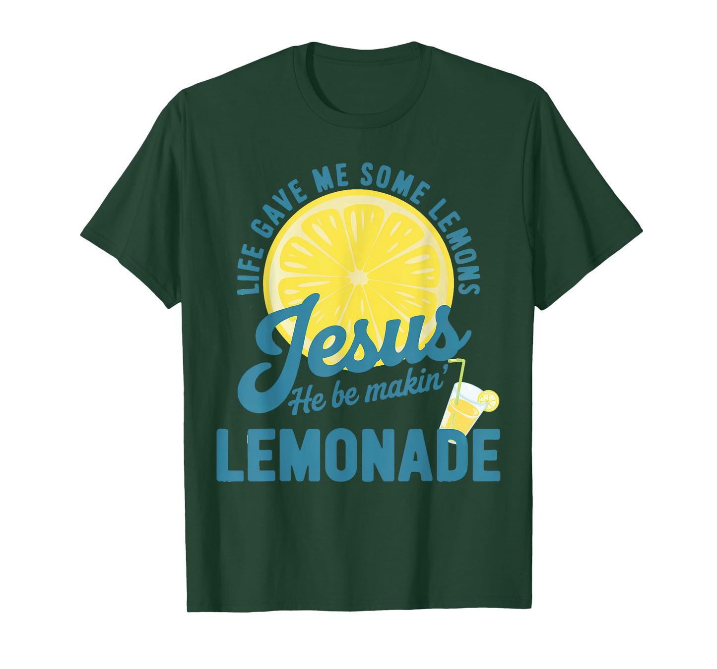 Jesus Making Lemonade Humor T-Shirt