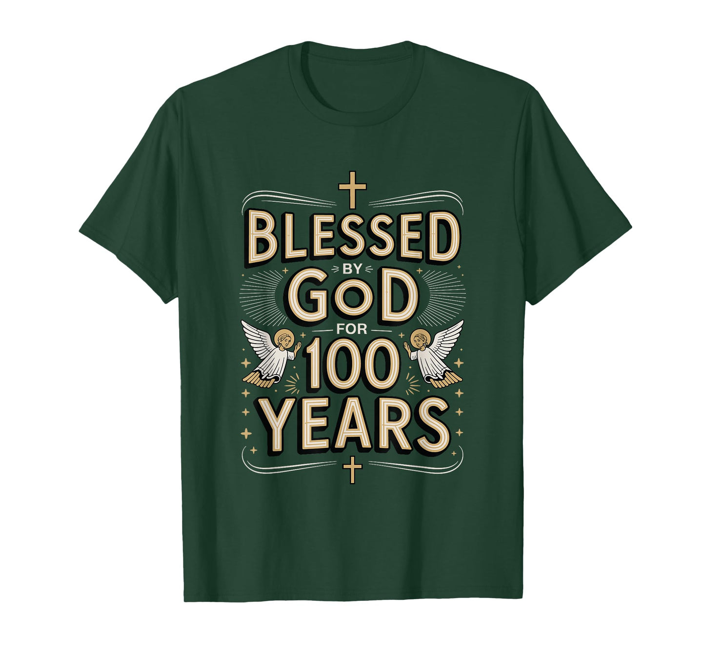 100th Birthday Religious Blessed by God for 100 Years T-Shirt