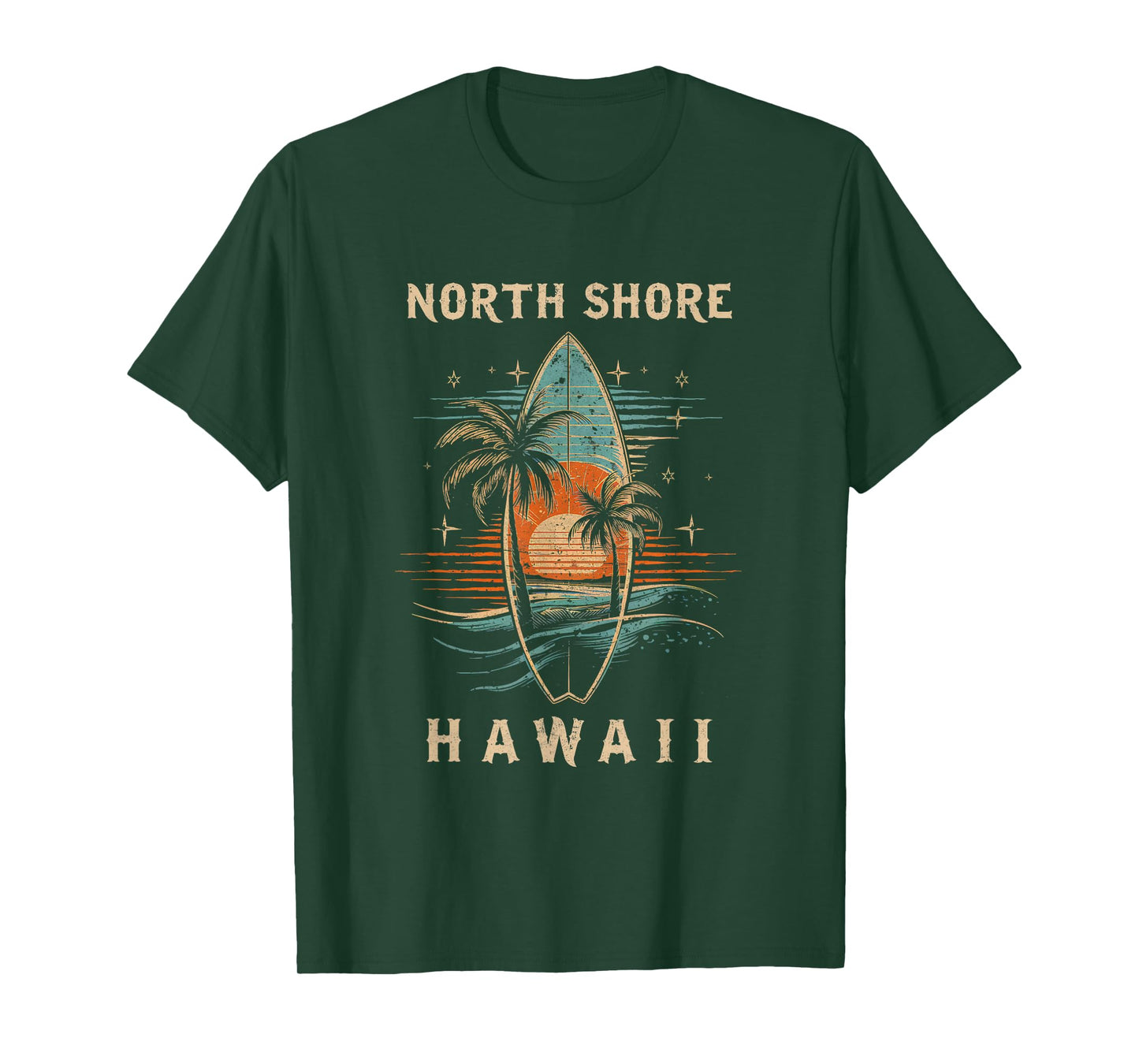 Surfboarder North Shore Hawaii Surf Board Surfing Surfer T-Shirt