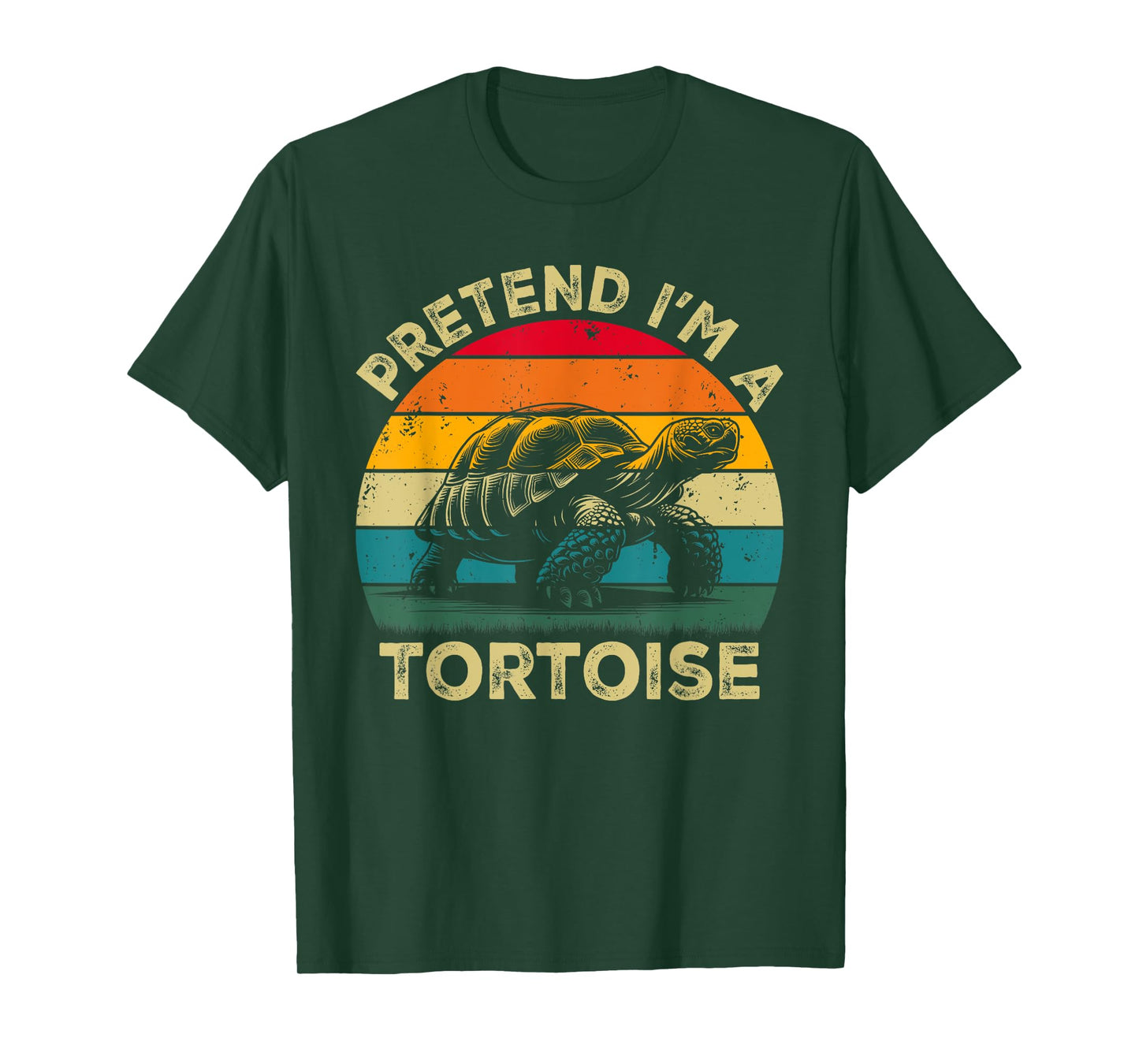 Pretend I'm A Tortoise Lazy Halloween Costume T-Shirt