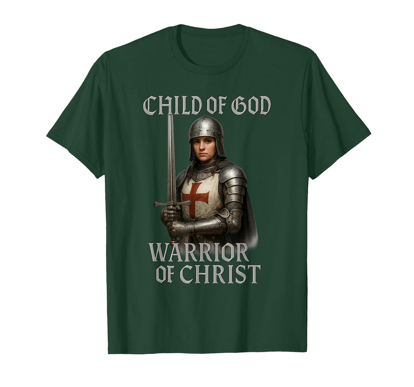 Female Knight: Warrior of Christ - Kingdom of Jerusalem T-Shirt