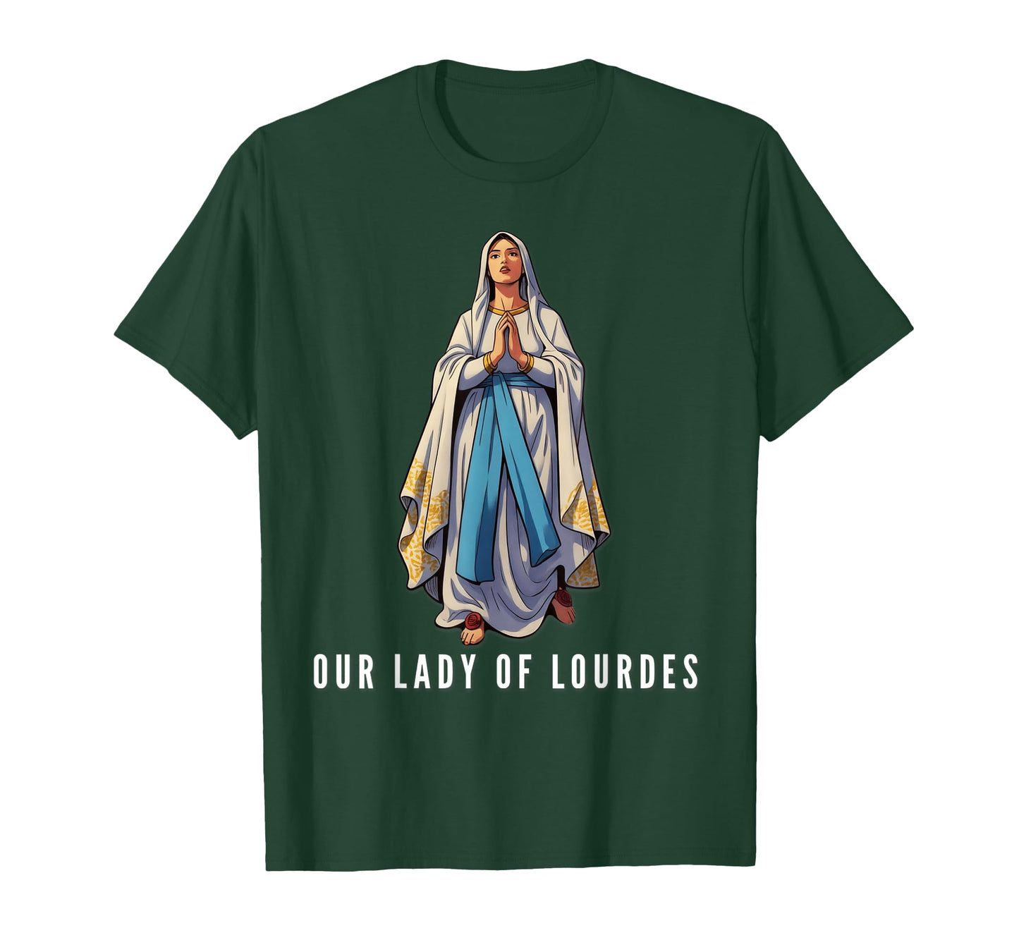 Our Lady of Lourdes Immaculate Blessed Mother T-Shirt