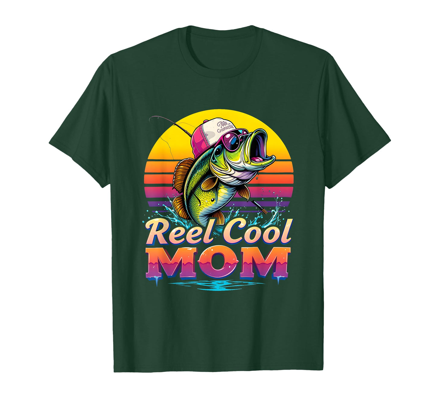 Funny Fishing Reel Cool Mom Quotes Mom Women T-Shirt