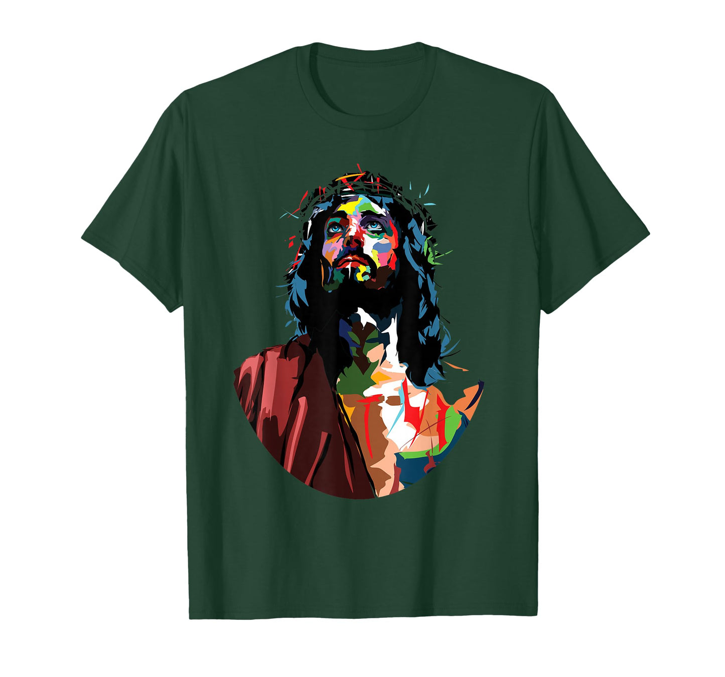 Vintage God King Jesus Christ Sweet Face Image T-Shirt