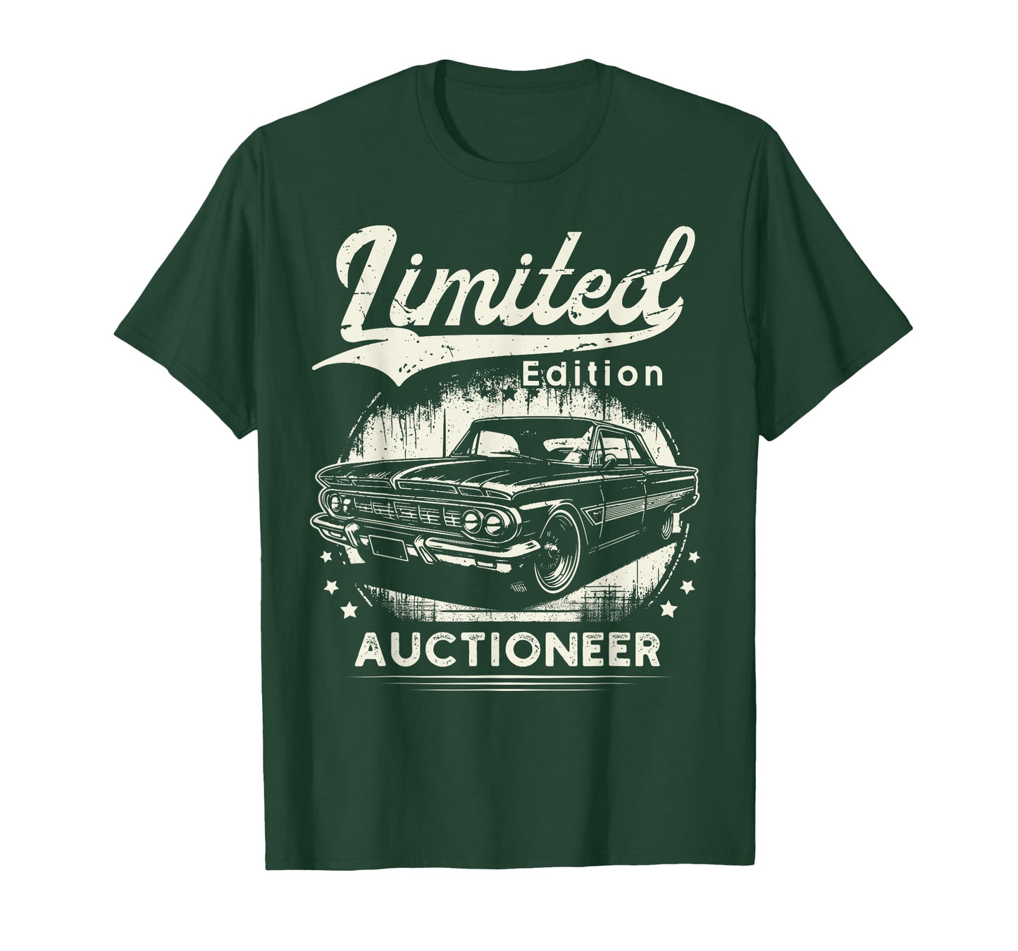 Auctioneer Job classic car Birthday Worker Professional T-Shirt