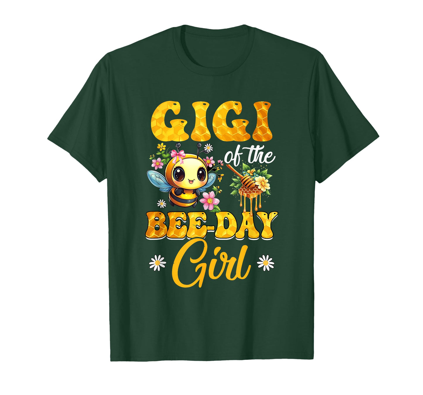 Gigi Of The Birthday Girl Bee Family Birthday Party T-Shirt