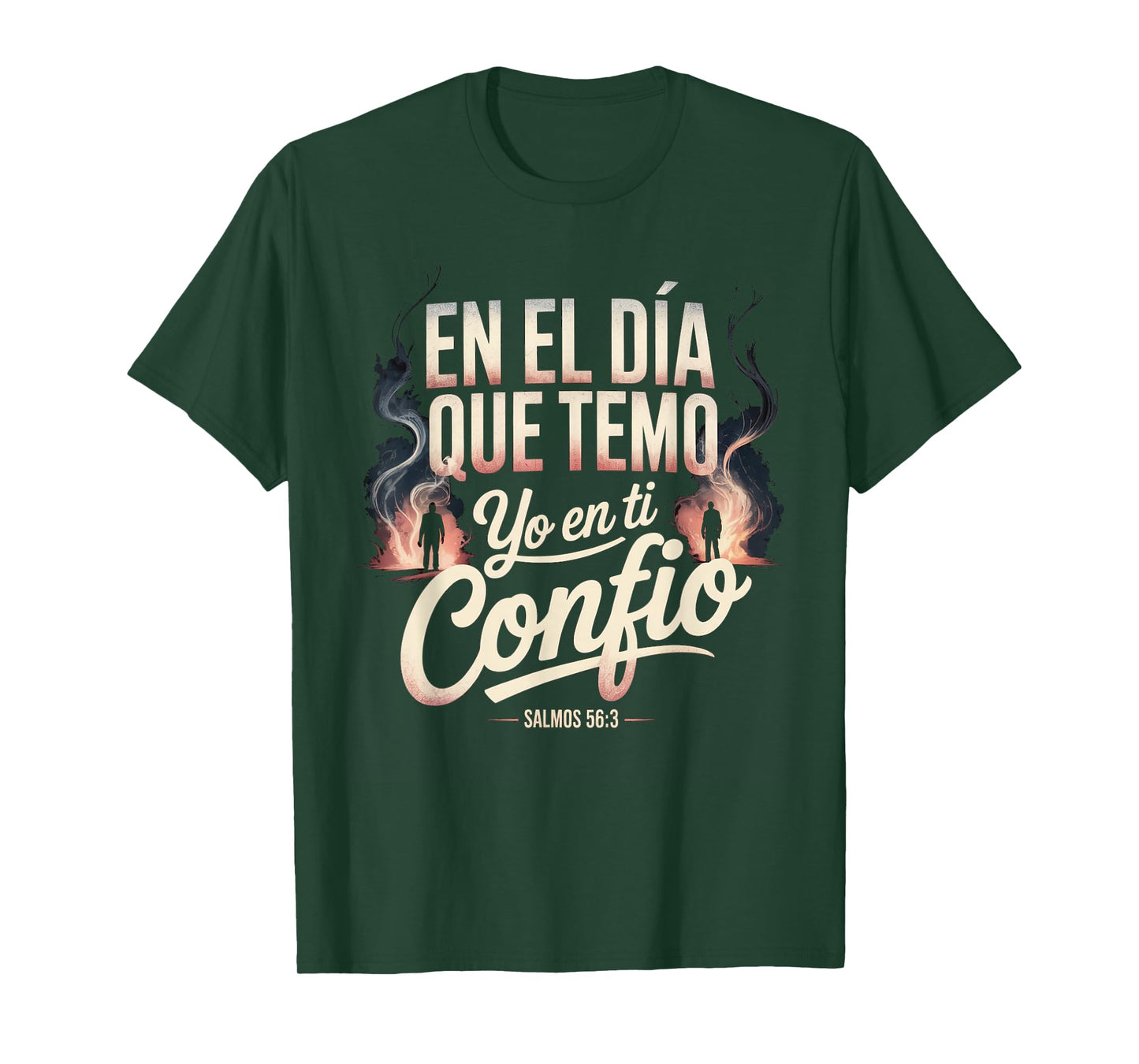 En Dios Confío – Salmos 56:3 Spanish Bible Verse T-Shirt