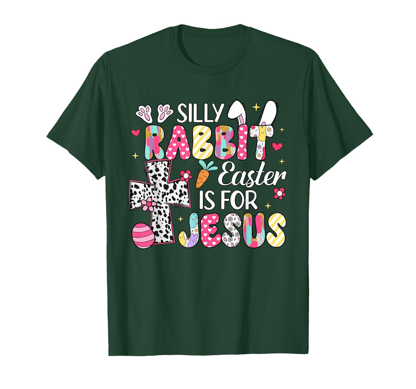 Silly Rabbit Easter Is For Jesus Religious Christian Easter T-Shirt