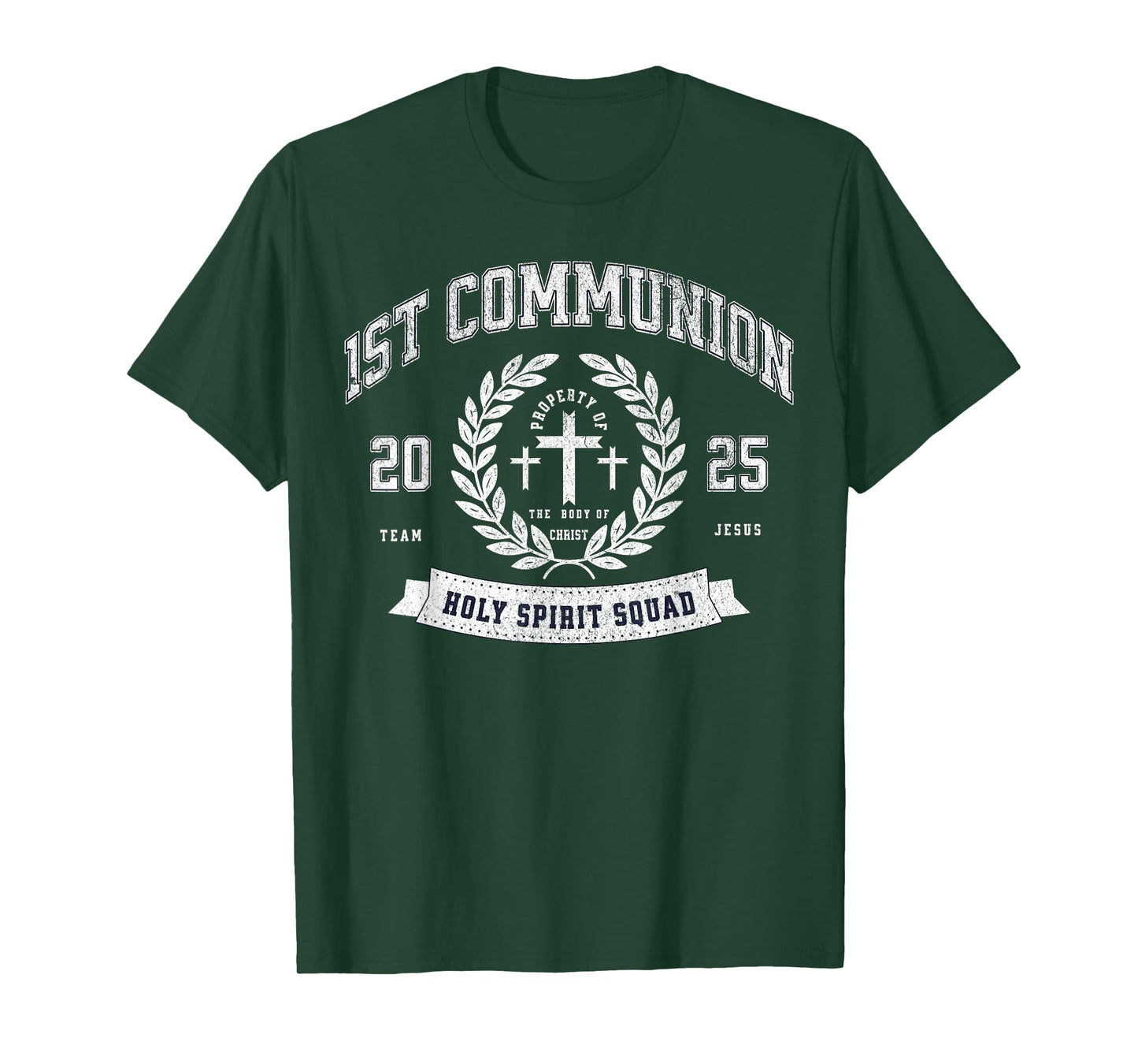First Communion 2025 Funny Holy Spirit Catholic Religious T-Shirt