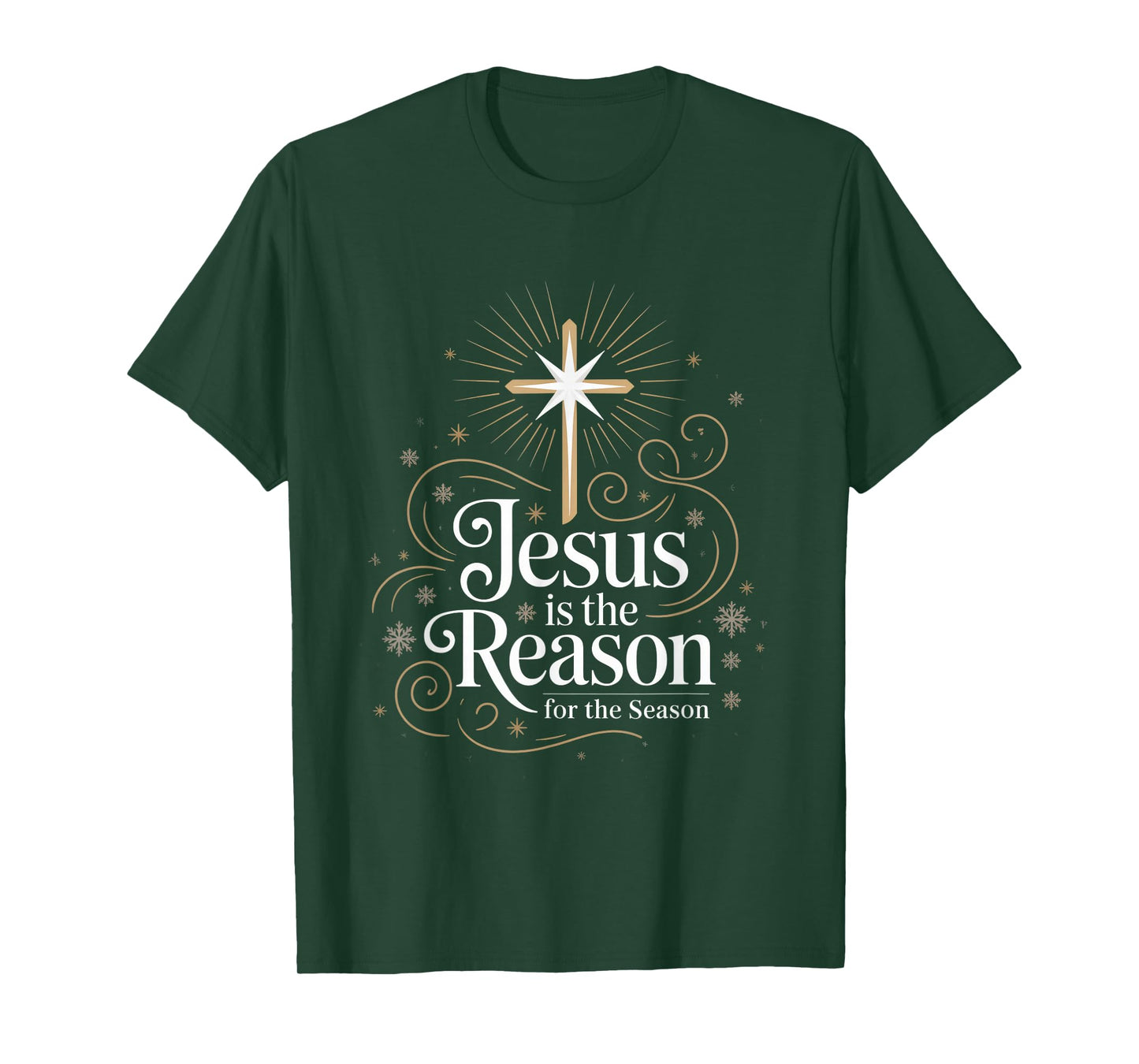 Jesus is The Reason for The Season Christian Christmas T-Shirt