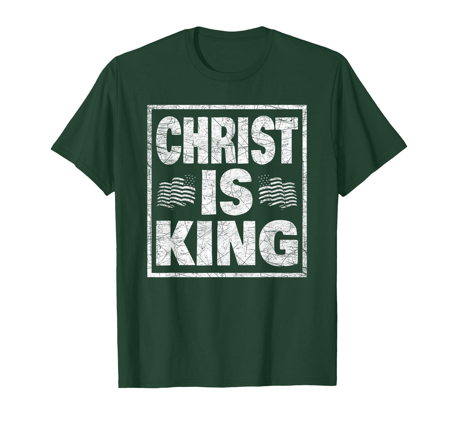 Christ Is King Bold Faith Design T-Shirt