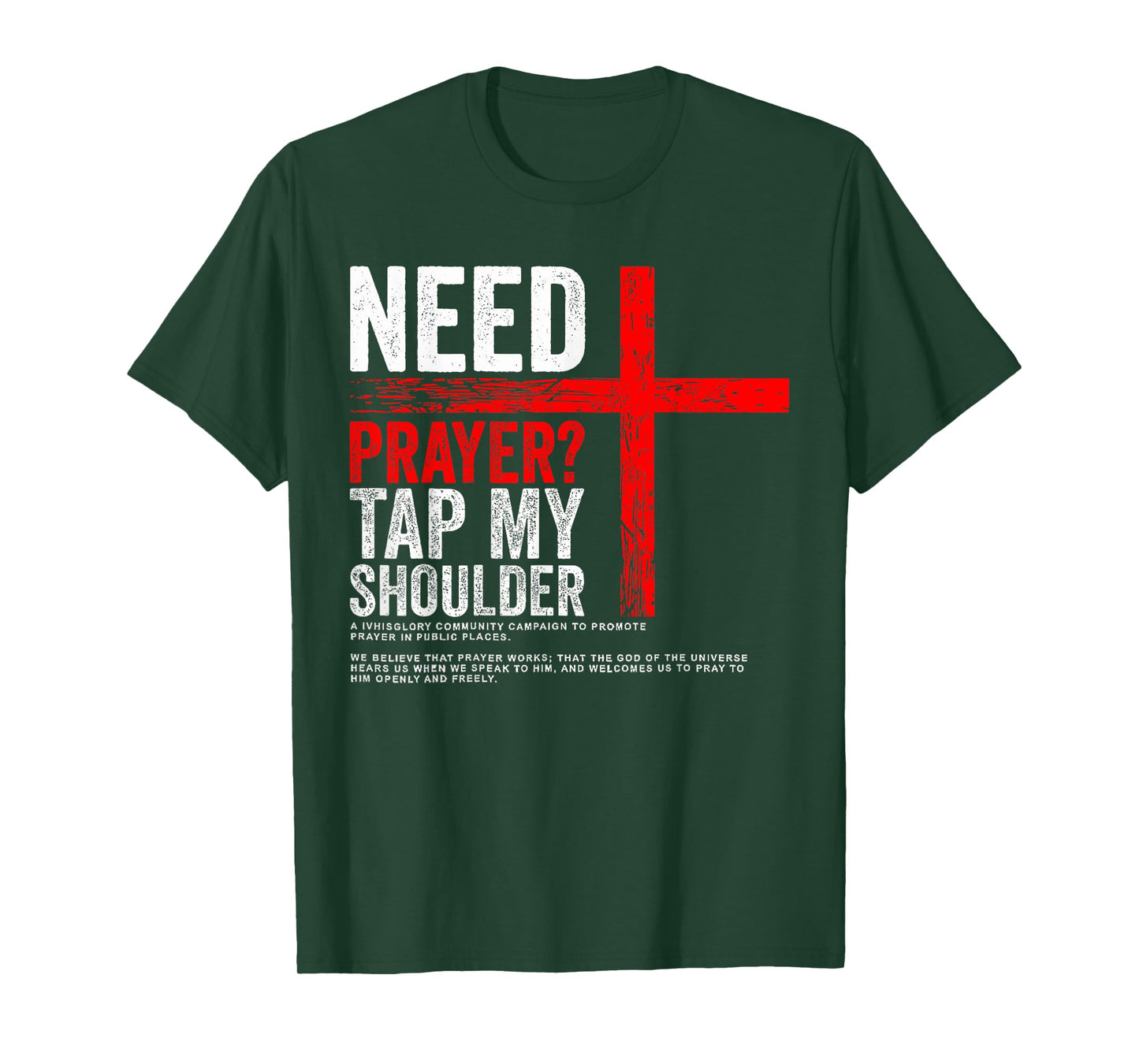 Funny Need Prayer Tap My Shoulder T-Shirt