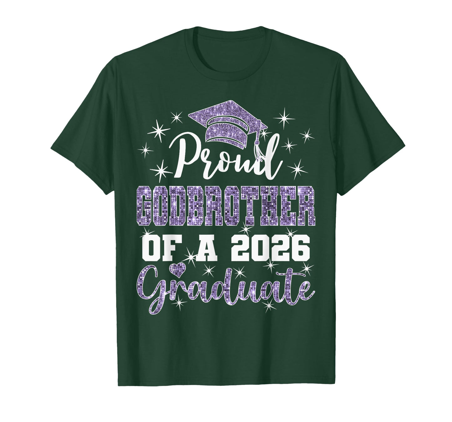 Super Proud Godbrother of 2026 Graduate Graduation Family T-Shirt